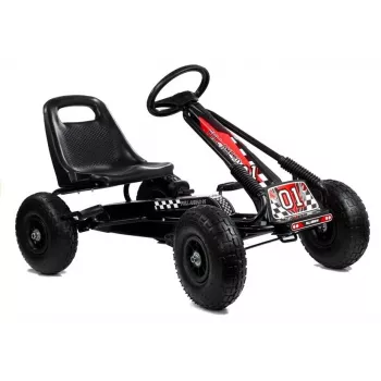 LEAN TOYS LEAN CARS A-15 go-kart nero pneumatici ad aria