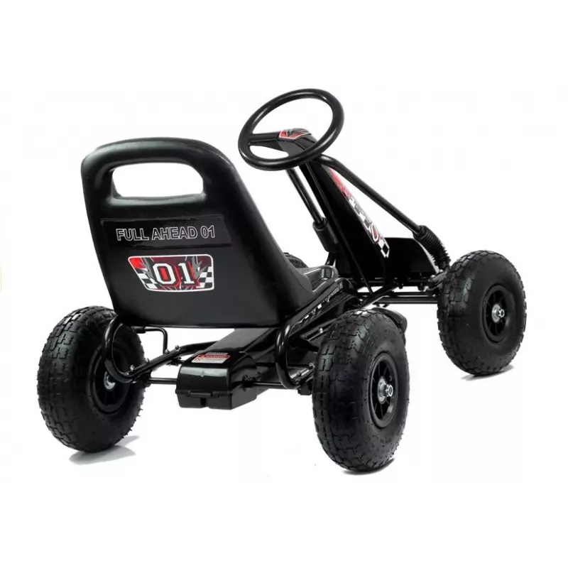LEAN TOYS LEAN CARS A-15 go-kart nero pneumatici ad aria