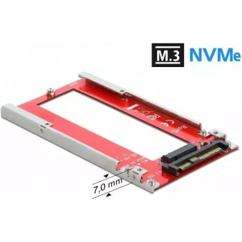 DeLOCK Convertitore U.2 su M.3 / NF1 – Adattatore PCIe 4.0 NVMe, SFF-8639 su SFF-8611/8612