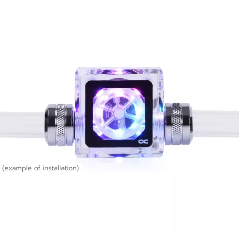 Alphacool Eisfluegel Aurora Indicatore di flusso HighFlow con segnale tachimetrico (trasparente)
