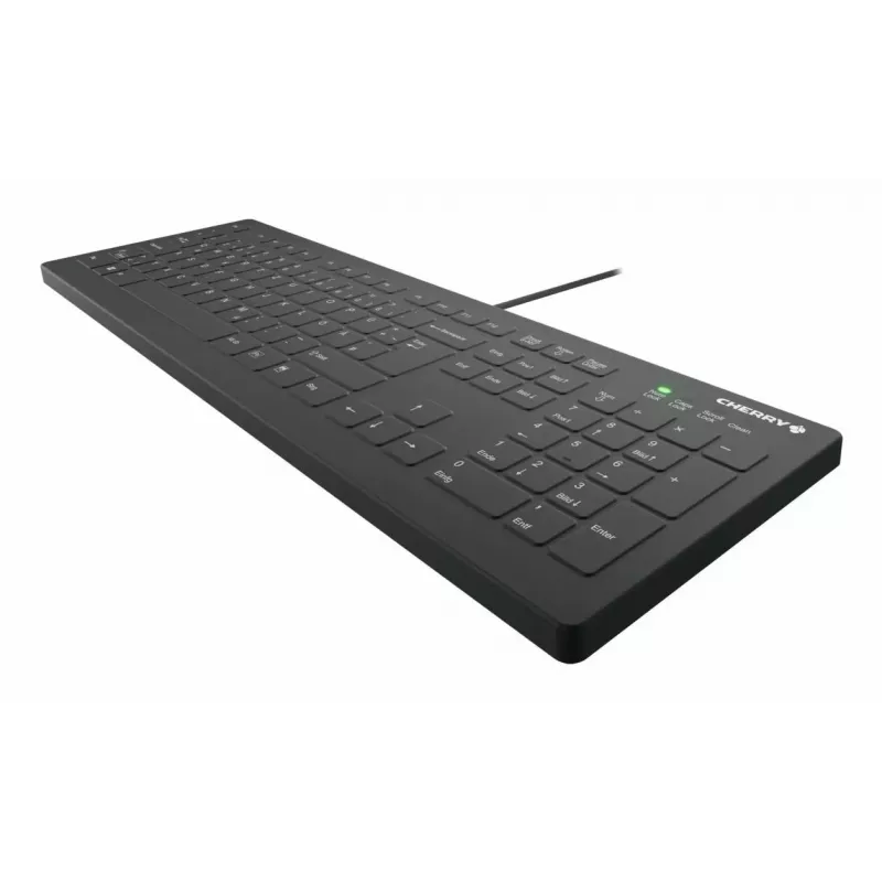 CHERRY Contour Design Active Key AK-C8112 tastiera full-size con filo USB a switch a forbice QWERTY nera