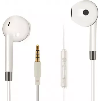 2GO 795964 Headset in-ear con filo e microfono, bianco