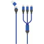 2GO 797360 cavo USB 1,2 m USB A/USB C/USB C/Micro-USB B/Lightning nero - blu