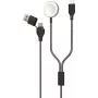 2GO 797385 cavo magnetico breakaway USB-C, 1,8 m, USB-A a USB-C, grigio