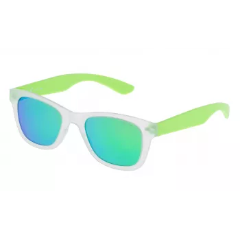 Police Childish SK03947Z69V Occhiali da sole bambino - acetato nero rettangolare 47mm