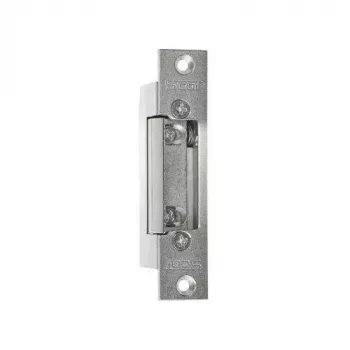 SCOT ES-S12AC/DC-B PROFI Apriporta simmetrico con serratura, 12V AC/DC, Fail-Secure, forza di tenuta 3000N, grigio/argento