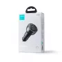 Caricabatterie da auto Joyroom 3-in-1 con trasmettitore FM Bluetooth, 70W PD, nero (JR-CL26)