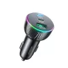 Caricabatterie da auto Joyroom 3-in-1 con trasmettitore FM Bluetooth, 70W PD, nero (JR-CL26)
