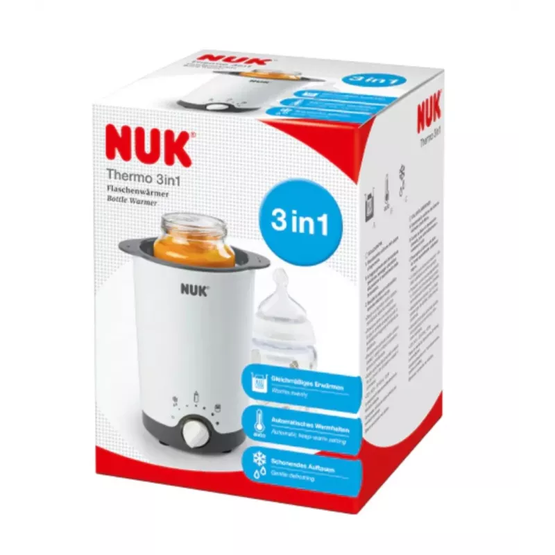 NUK Thermo 3in1 scaldapappa bianco/nero 7,6cm
