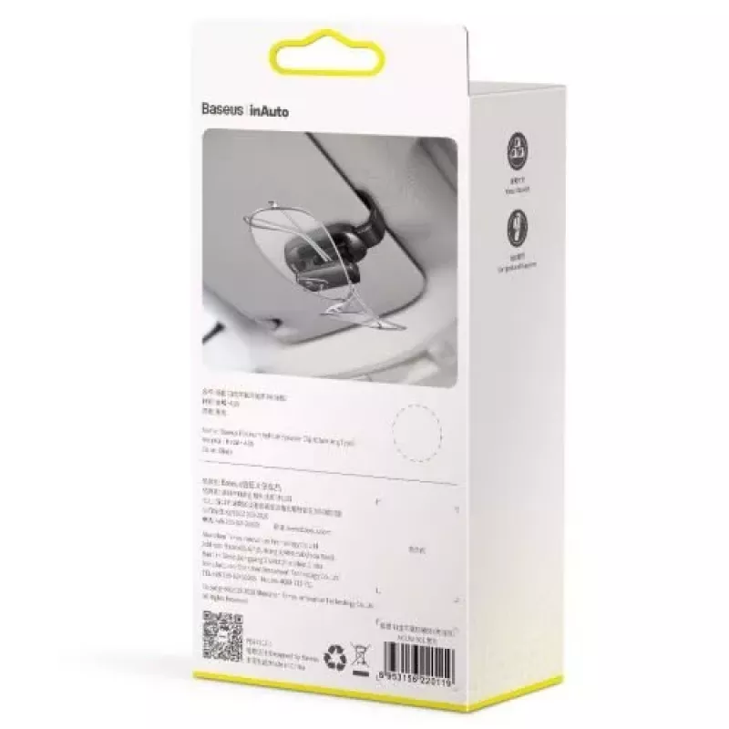 Baseus Platinum clip per occhiali da auto (tipo a pinza) nero ACYJN-B01