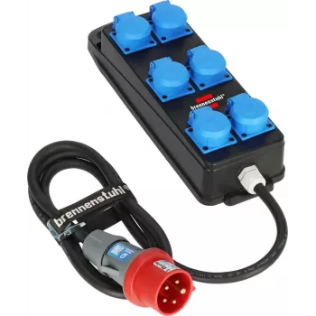 Brennenstuhl BSV P CEE distributore di corrente 400V 16A 6 vie Schuko