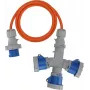 Brennenstuhl 1167670202 prolunga CEE distributore 3 vie 16A 2m H07RN-F 3G 2,5 mm² IP44