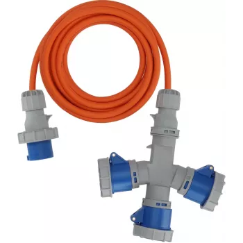 Brennenstuhl 1167670205 prolunga 2m H07RN-F 3G 2,5mm² 16A 230V IP44 Schuko grigio/blu/arancione