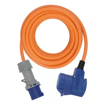 Brennenstuhl 1167650310 prolunga 10m connettore maschio CEE / connettore femmina angolare H07RN-F 3G 2,5 mm² blu