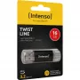 INTENSO Twist Line 16 GB chiavetta USB antracite/trasparente USB-A 3.2 Gen 1 USB-C 3.2 Gen 1