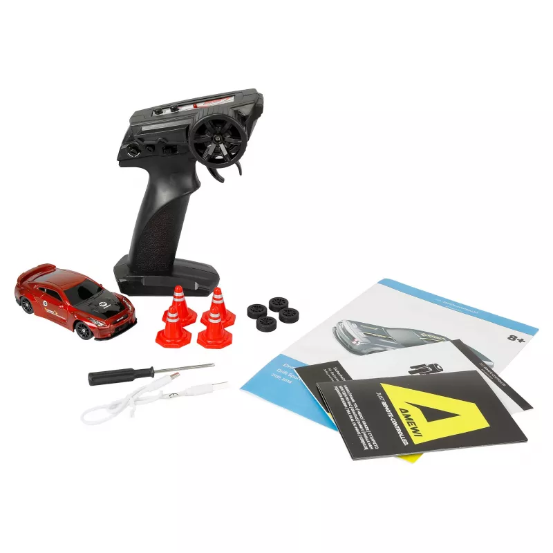 Amewi Drift Sport GTR con giroscopio 4WD 1:43 RTR rosso 6+
