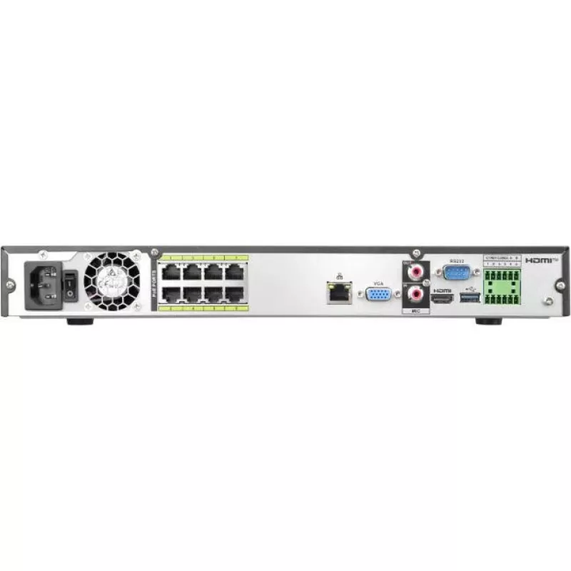 BCS LINE registratore NVR 8K 8 canali con AI e 8 porte PoE BCS-L-NVR0802-A-8K-8P-Ai2