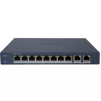 Hikvision DS-3E1510P-EI/M(B) LinkVu switch PoE managed Layer 2 10 porte con 8 porte PoE e 2 uplink SFP