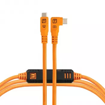 Tether Tools TetherPro USB-C Optima 10G Right-Angle Arancione 4,6m