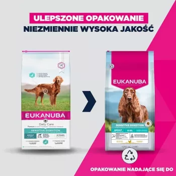 Eukanuba Special Care Sensitive Digestion cibo secco per cani adulti di taglia piccola e media, agnello e riso, 12 kg