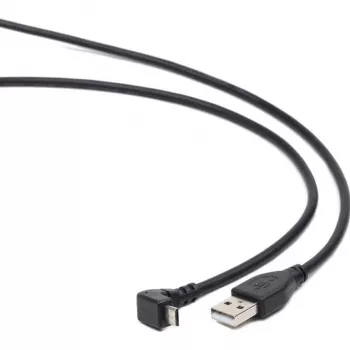 Gembird cavo USB 2.0 USB-A a Micro-USB-B 1,8m nero con connettore a 90 gradi
