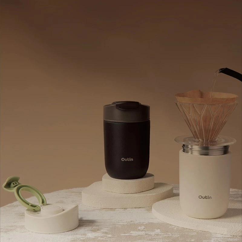 OutIn Travel Tumbler 350 ml, marrone terra