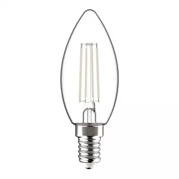 Avide lampadina LED filamento candela 4,5W E14 bianco caldo 2700K