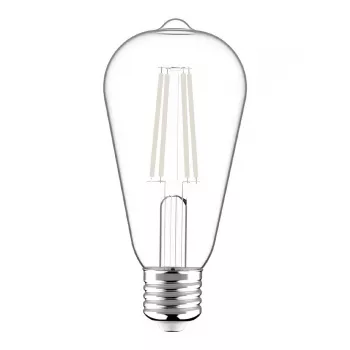 Avide Lampadina LED White Filament ST64 8,5W E27 bianco caldo 2700K