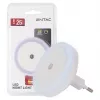 ENTAC luce notturna 0,5W rotonda bianco freddo con sensore crepuscolare