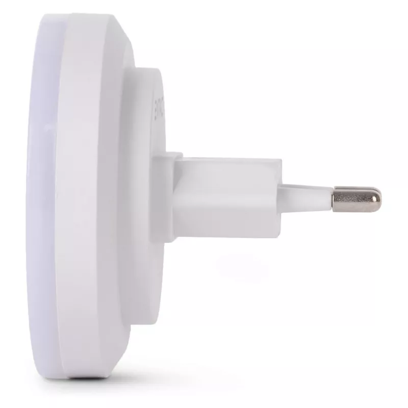 ENTAC luce notturna 0,5W rotonda bianco freddo con sensore crepuscolare
