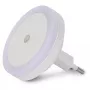 ENTAC luce notturna 0,5W rotonda bianco freddo con sensore crepuscolare