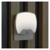 ENTAC luce notturna 0,5W quadrata bianco freddo con sensore crepuscolare
