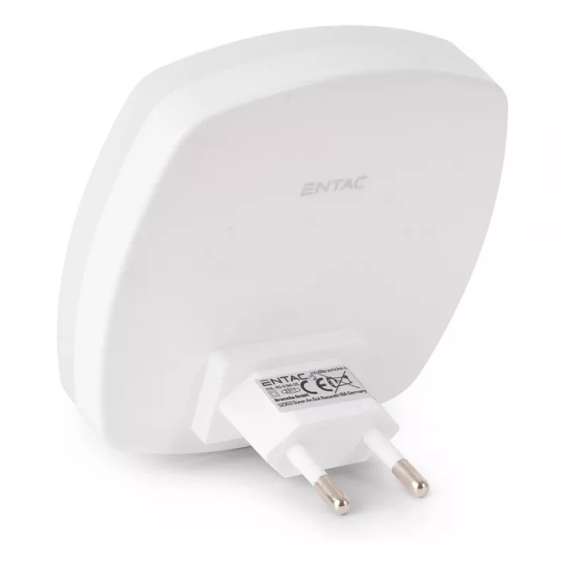 ENTAC luce notturna 0,5W quadrata bianco freddo con sensore crepuscolare