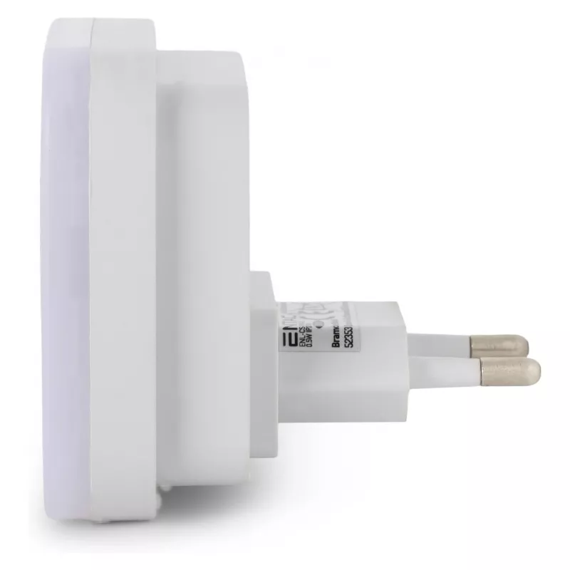ENTAC luce notturna 0,5W quadrata bianco freddo con sensore crepuscolare