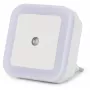ENTAC luce notturna 0,5W quadrata bianco freddo con sensore crepuscolare