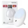 ENTAC luce notturna 0,5W ovale bianco freddo bianco sensore crepuscolare