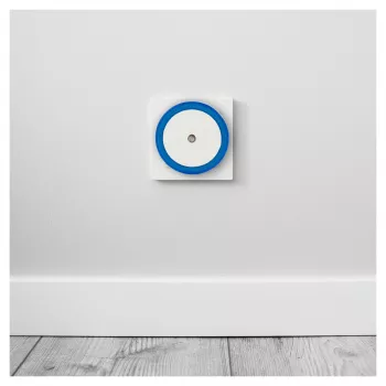 ENTAC luce notturna 0,5W rotonda bianco freddo blu sensore crepuscolare
