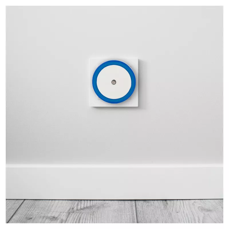 ENTAC luce notturna 0,5W rotonda bianco freddo blu sensore crepuscolare