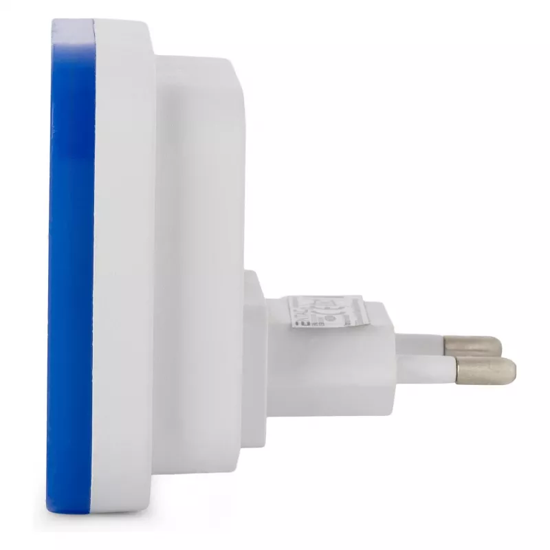 ENTAC luce notturna 0,5W quadrata blu sensore crepuscolare