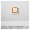 ENTAC luce notturna 0,5W quadrata bianco caldo arancione sensore crepuscolare