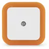 ENTAC luce notturna 0,5W quadrata bianco caldo arancione sensore crepuscolare