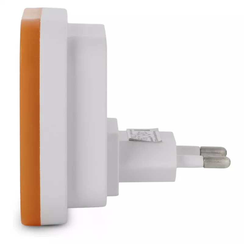 ENTAC luce notturna 0,5W quadrata bianco caldo arancione sensore crepuscolare