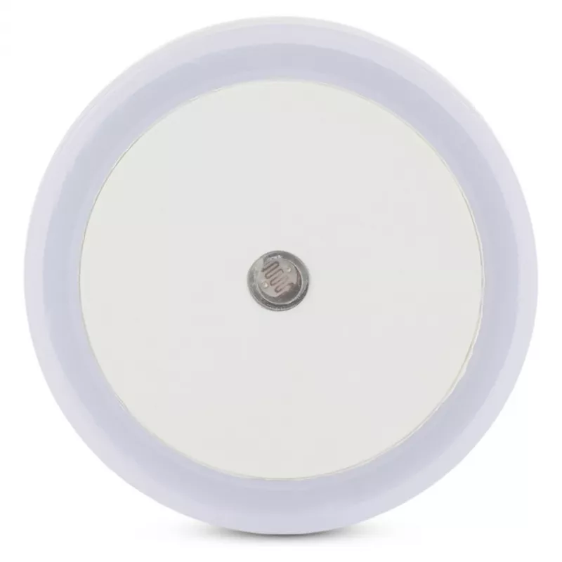 ENTAC luce notturna LED 0,5W rotonda bianco caldo con sensore crepuscolare