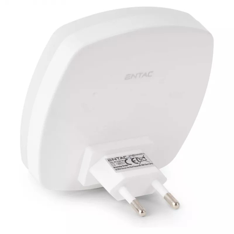 ENTAC luce notturna 0,5W quadrata bianco caldo con sensore crepuscolare