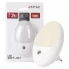 ENTAC luce notturna LED 0,5W ovale bianco caldo con sensore crepuscolare