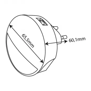 ENTAC luce notturna 0,8W CDS sensore crepuscolare (senza sensore PIR)