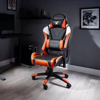X Rocker Agility eSports sedia da gaming per scrivania - nero/arancione