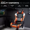 X Rocker Agility eSports sedia da gaming per scrivania - nero/arancione