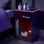 X Rocker comodino da gaming con illuminazione LED RGB, grigio/rosso