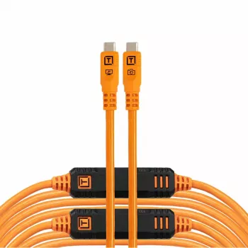 Tether Tools TetherPro USB-C Optima 10G Straight arancione 9,4m